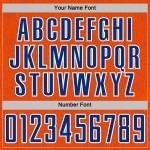 Custom Shape Uniform Sports Geometric Soccer Jersey Sublimation Orange Royal-White Custom Shape Uniform Sports Geometric Soccer Jersey Sublimation Orange Royal-White