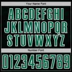 Kelly Black Jersey Sports Uniform Custom Sublimation Geometric Soccer Green-White Shape