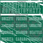 Green Sublimation Uniform White Jersey Sports Custom Lines Kelly Soccer