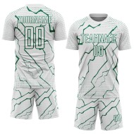 Custom Lightning Green Sublimation Uniform Jersey Kelly Soccer Sports White Custom Lightning Green Sublimation Uniform Jersey Kelly Soccer Sports White